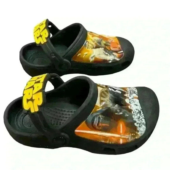 Crocs Creative Kids Size 10/11 Star Wars The Force Awakens Black Clogs - Picture 1 of 5